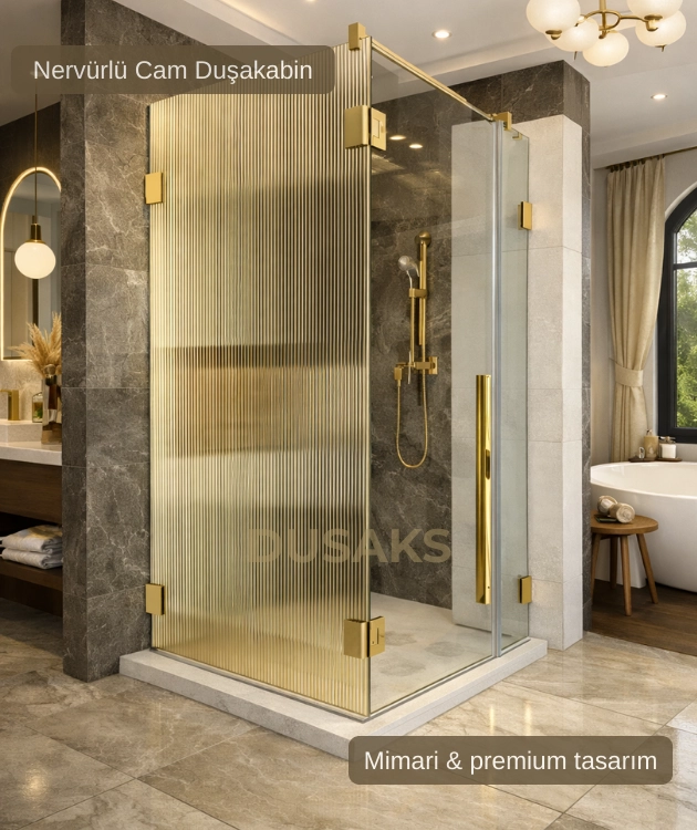 Nervürlü Cam Duşakabin