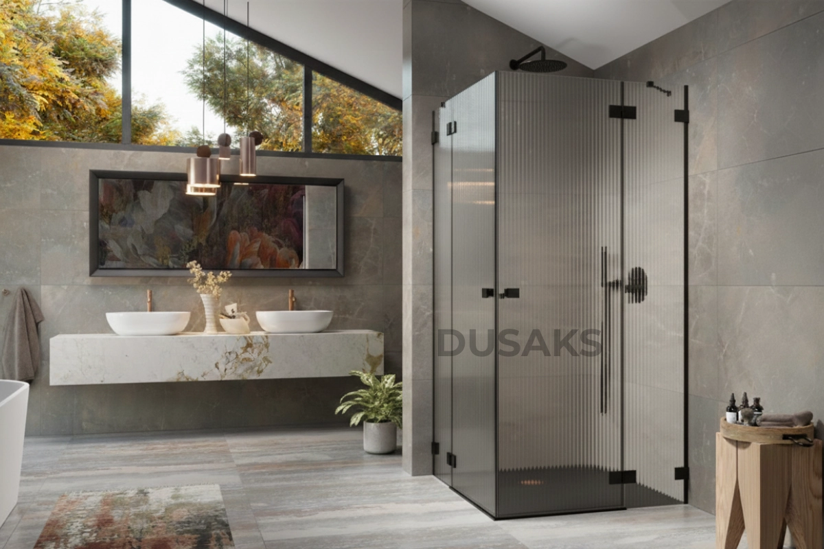 Nervürlü cam duşakabin modelleri