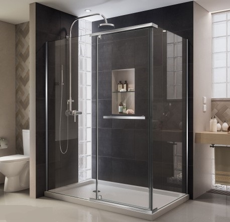 Dusaks Lq Quatra Frameless Pivot Duşakabin Sistemi H 200