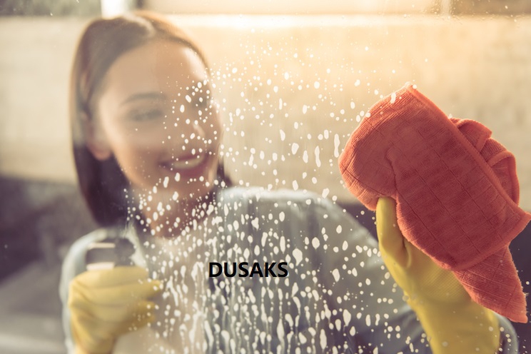 Siyah Duşakabin Şeffaf Cam Panelli H 190