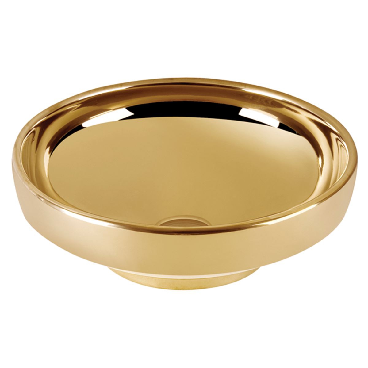 Water Jewels Çanak Deliksiz, Su Taşma Deliksiz, 40 Cm, Altın