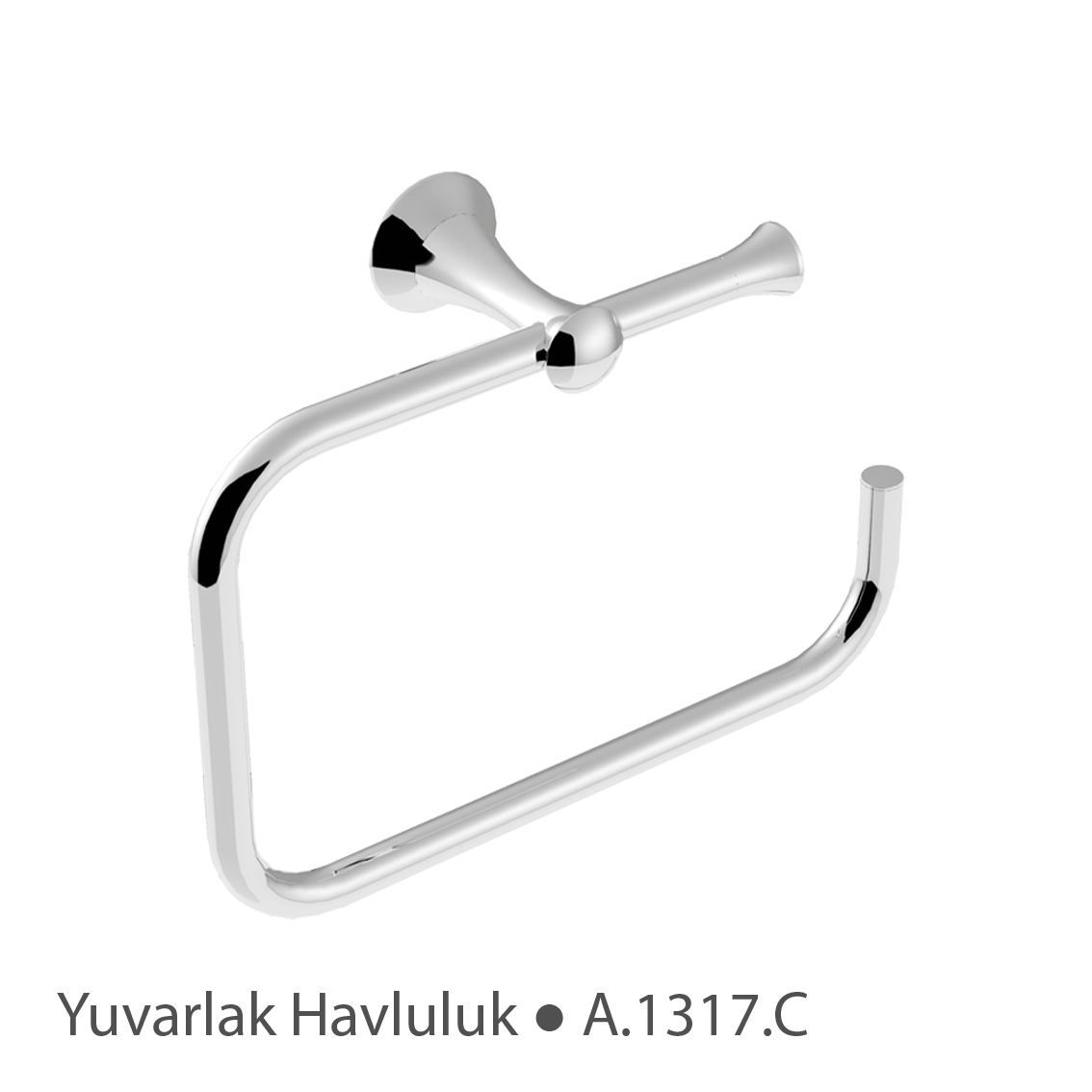 Art Deluxe - Krom Yuvarlak Havluluk A.1317.C