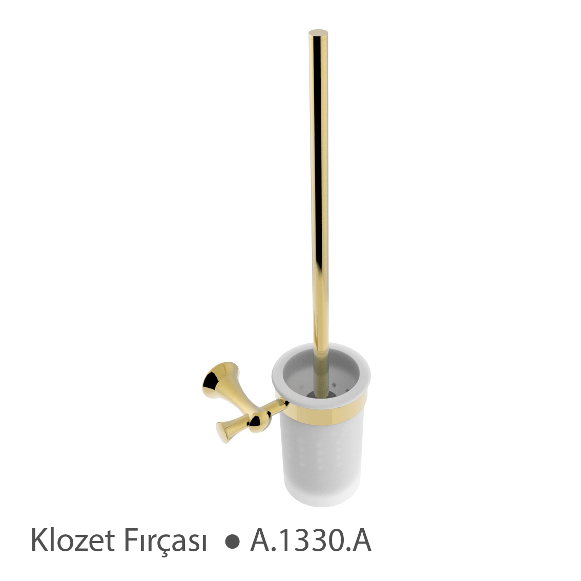 Art Deluxe Altın Klozet Fırçası A.1310.A