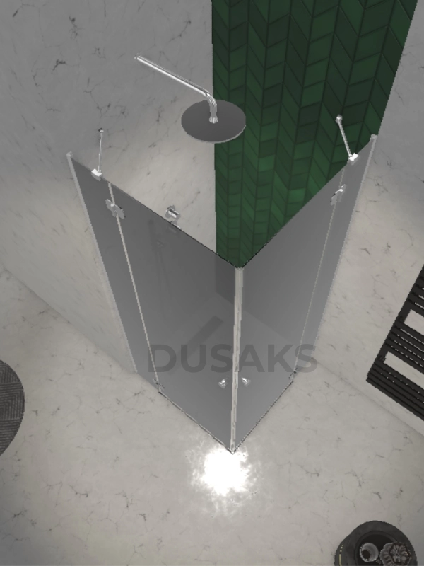  İstanbul Menteşeli Duşakabin Sarı 6mm Cam Yükseklik 190 cm