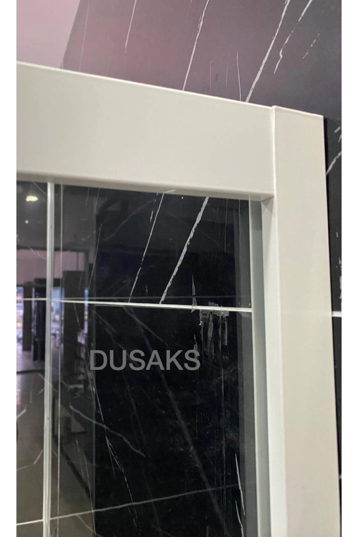 Beyaz Duşakabin – Box Desenli 5 Mm Temperli Cam H190