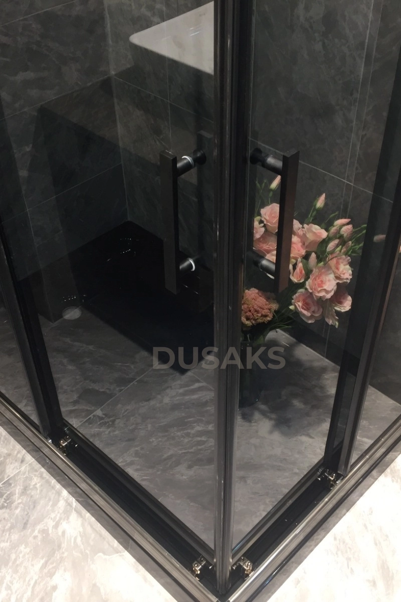 Bronz Duşakabin 6 Mm Füme Temperli Cam Yükselik 190 Cm
