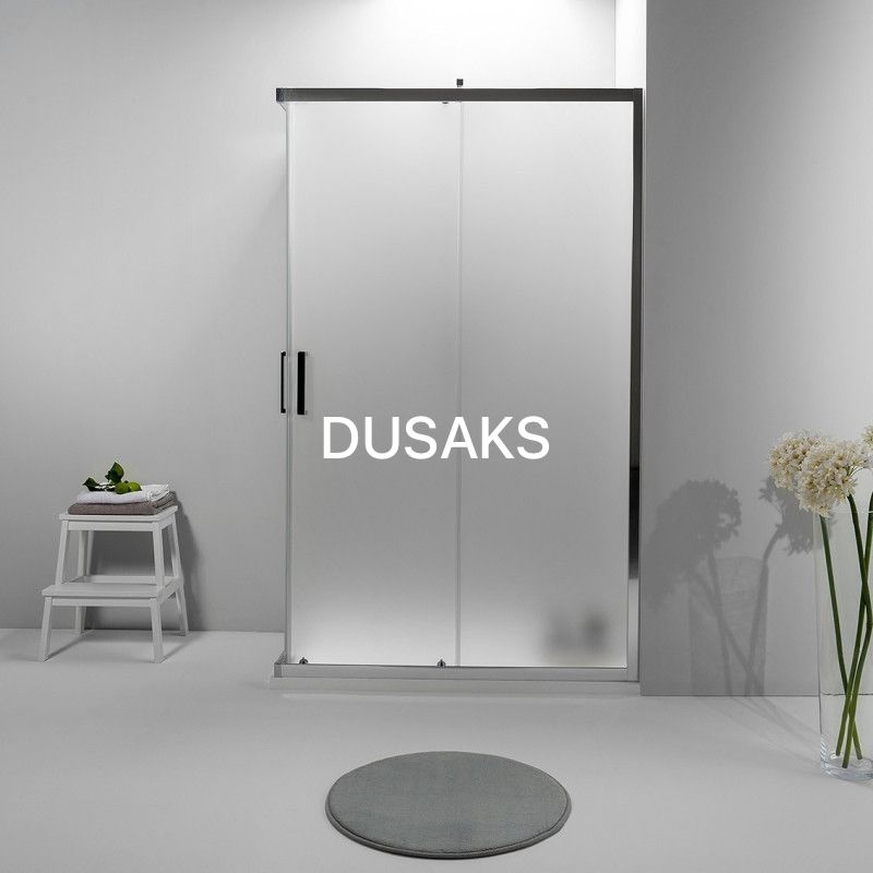 Parlak Duşakabin Kumlama 5Mm Temperli Cam Yükseklik 190 Cm