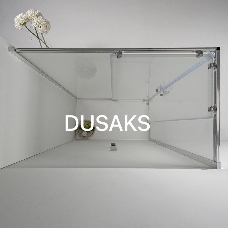 Parlak Duşakabin Kumlama 5Mm Temperli Cam Yükseklik 190 Cm