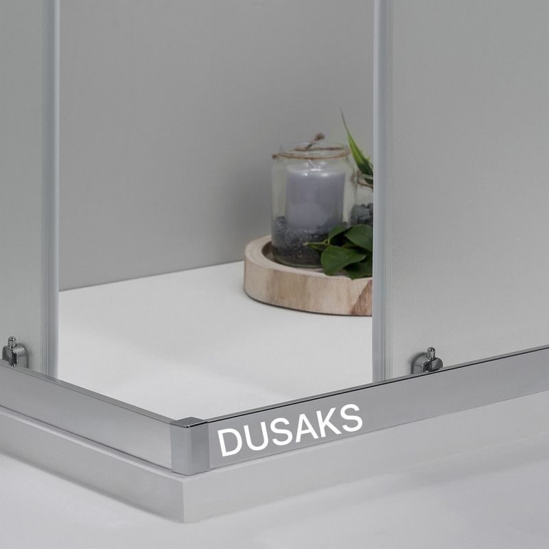 Parlak Duşakabin Kumlama 5Mm Temperli Cam Yükseklik 190 Cm