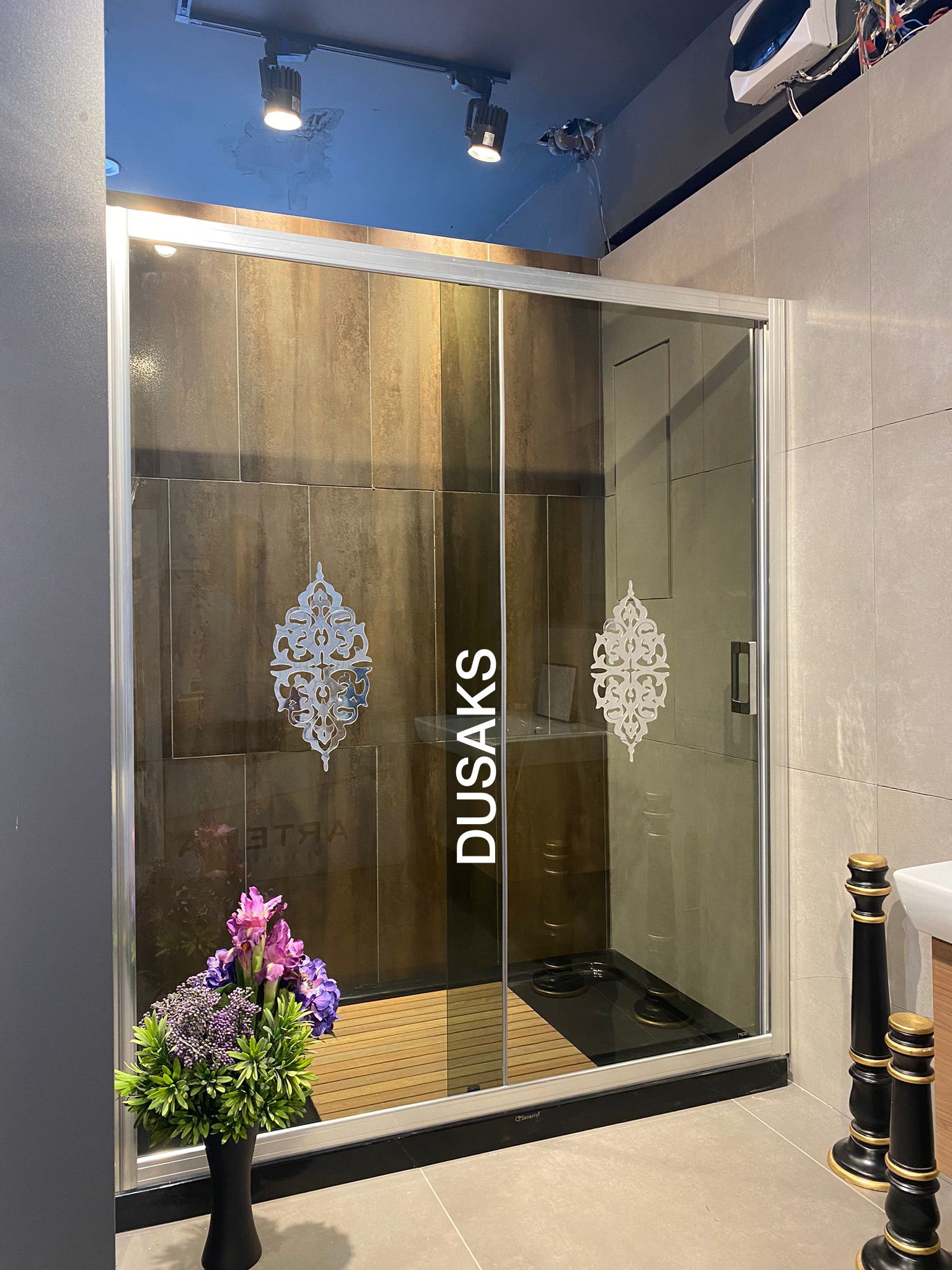 Parlak Füme Duşakabin H190