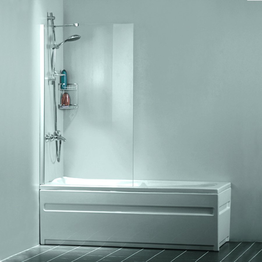 Kapısız Küvet Üstü Cam Duşakabin H 140 Cm