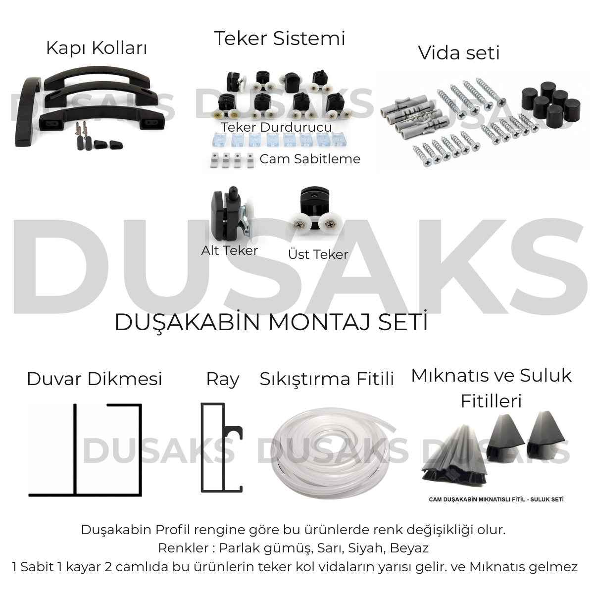 Siyah Duşakabin Siyah Çizgili Şeffaf Cam Duşakabin H 190