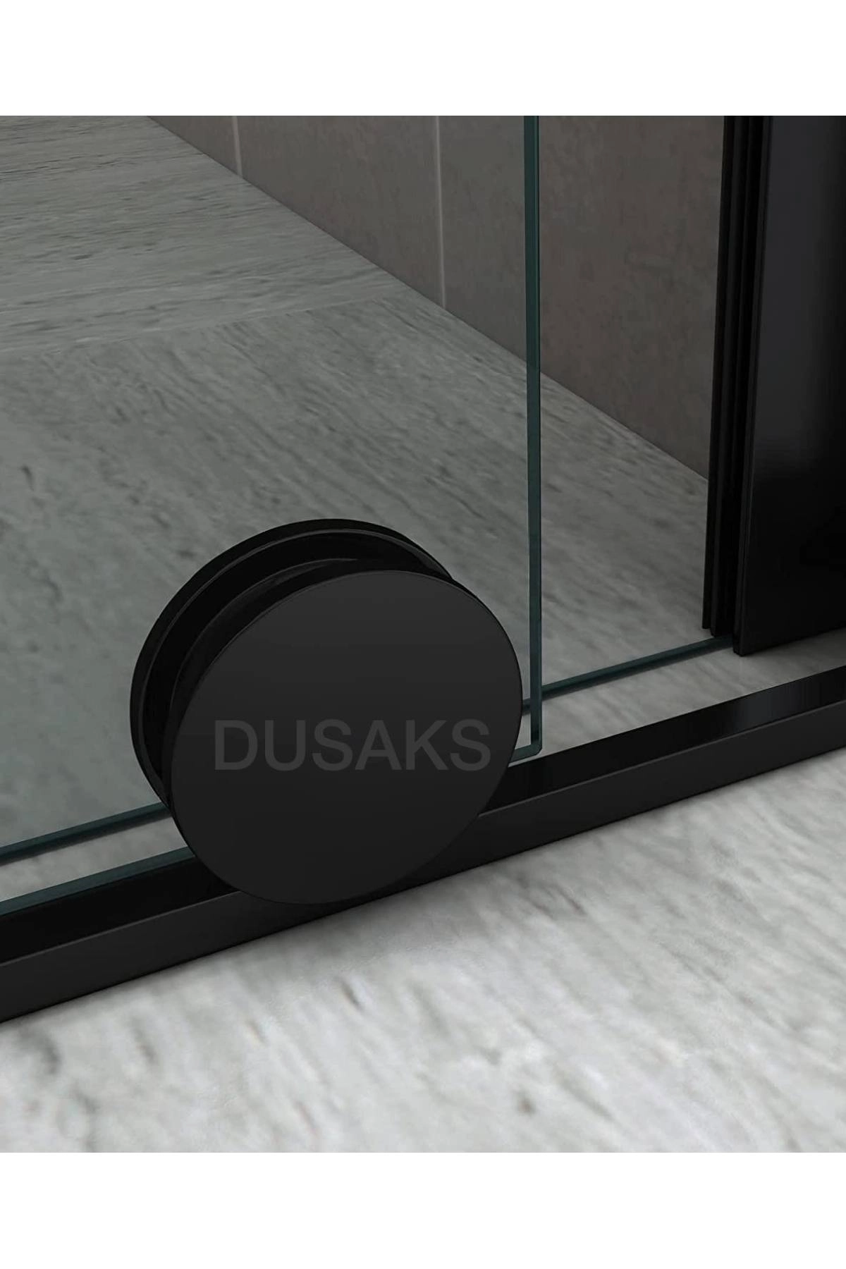 Xperra Siyah Duşakabin L Panel Cam H200 Cm