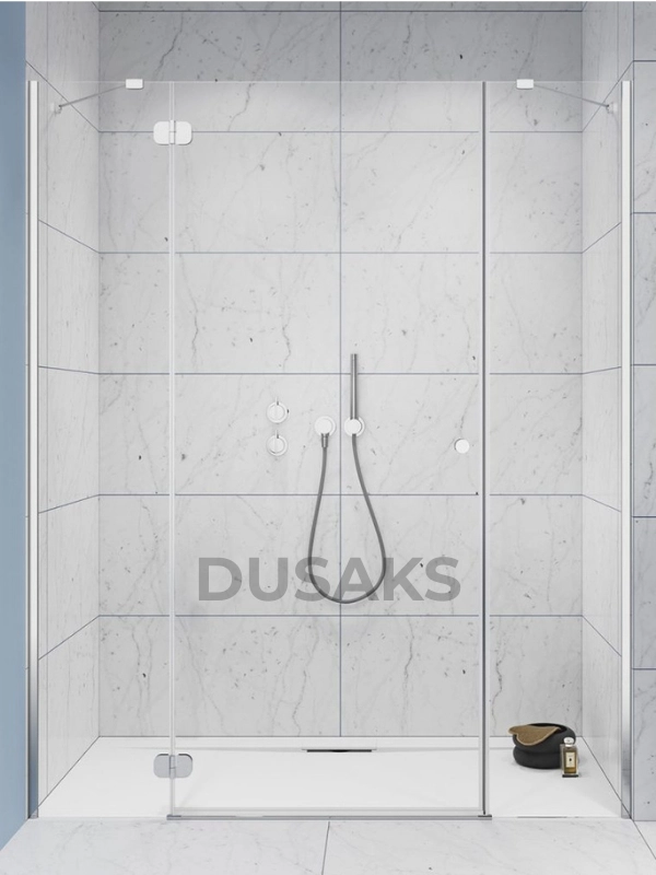 Sarıyer Menteşeli Duşakabin Şeffaf cam h200