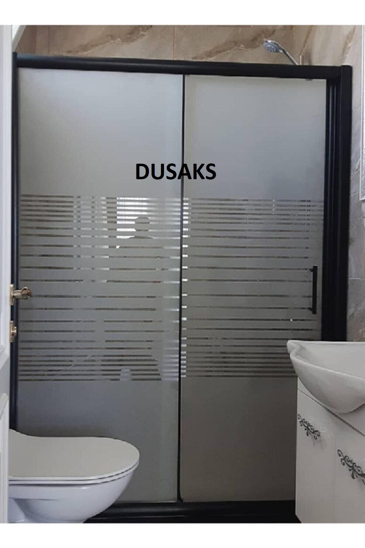 Siyah%20Duşakabin%20Kumlamalı%20Çizgili%205%20Mm%20Temperli%20Cam%20Yükselik%20190%20Cm