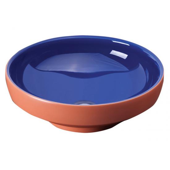 Water Jewels Çanak LavaboArmatür Deliksiz, Su Taşma Deliksiz, 40 cm, Terrakota-mavi 4334B043-0016