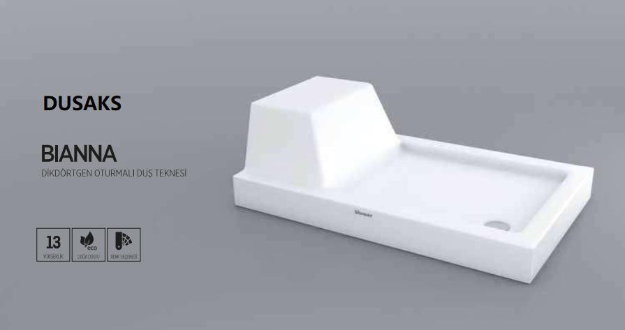 BİANNA DİKDÖRTGEN OTURMALI DUŞ TEKNESİ H 13
