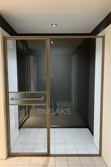 Nervüllü Cam Duşakabin İki Duvar Arası