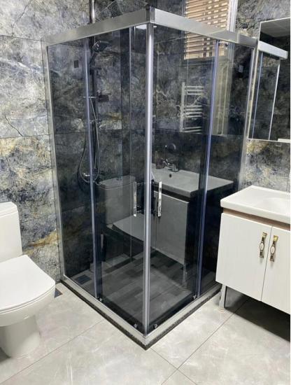 Bronz Duşakabin 6 Mm Füme Temperli Cam Yükselik 190 Cm