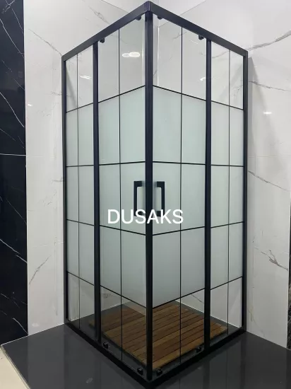 Karolajlı Box Desen Siyah Duşakabin Fiyatları