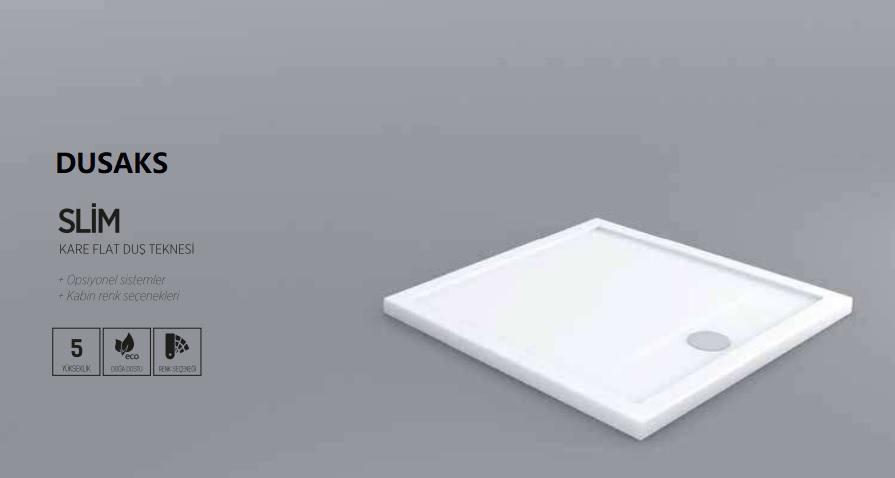 SLİM FLAT KARE DUŞ TEKNESİ H 5