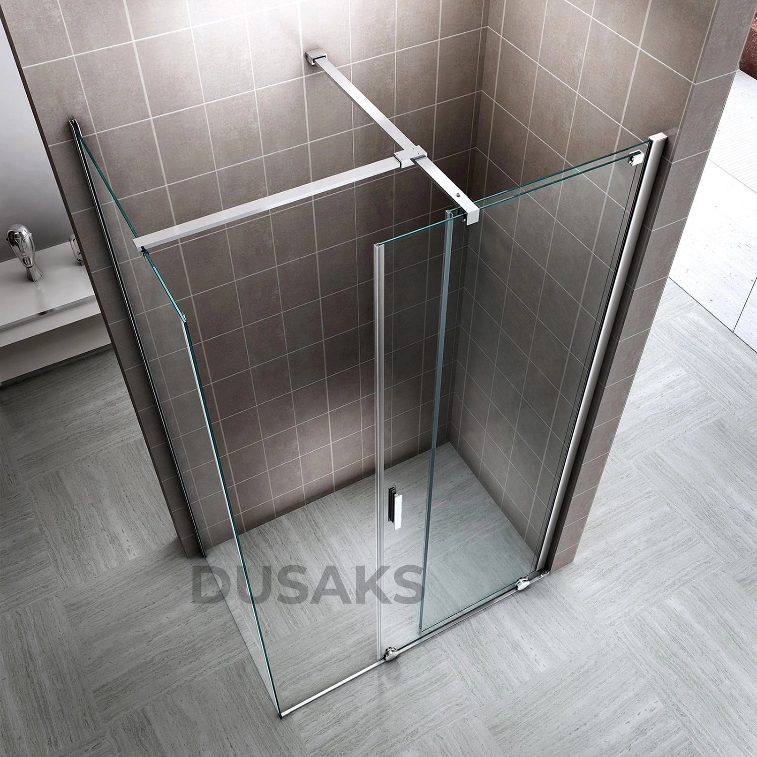 Xperra Parlak Duşakabin L Panel Cam H200 Cm