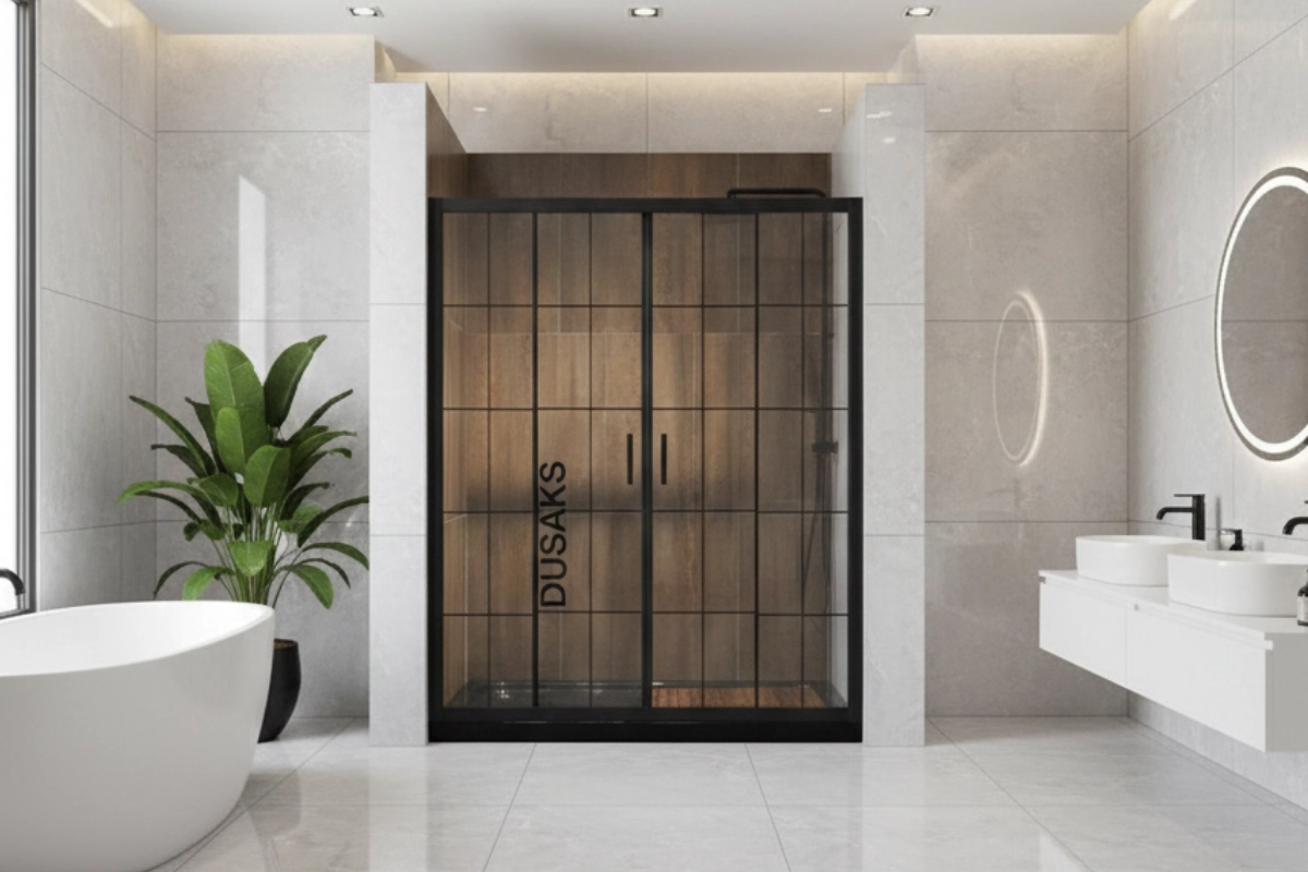 İki Duvar Arası Duşakabin Modelleri Duş Kapıları